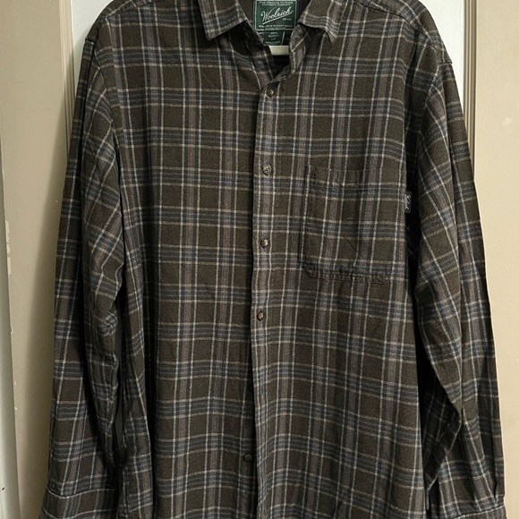 Woolrich mens 100% cotton long sleeve Large - Picture 3 of 5